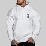 Pánska fitness mikina Iron Aesthetics Motive, biela · záber 1