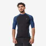 DECATHLON Pánske lykrovo-neoprénové termo tričko s UV ochranou na surf s krátkym rukávom S · záber 1