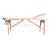 Masážne lehátko inSPORTline Japane 195x70x62-84 cm 3-dielne drevené · záber 5