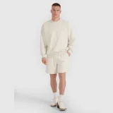 Teplákové šortky unisex - béžové · záber 2