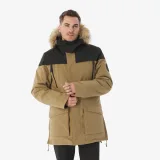 QUECHUA Pánska nepremokavá turistická parka NH900 hnedá L · záber 1
