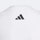 ADIDAS ADIDAS dievčenské bavlnené tričko biele 7-8 r (128 cm) · záber 2