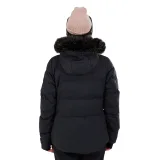 Dámska lyžiarska bunda FUNDANGO Elyra Fur Padded Jacket-905- black embossed · záber 3