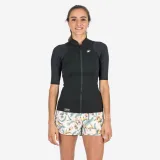 DECATHLON Dámsky neoprénový top Yulex 100 1,5mm proti UV žiareniu s krátkym rukávom čierny M · záber 1