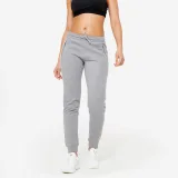 DOMYOS Dámske bežecké nohavice slim – sivá XL (W35 L31) · záber 1