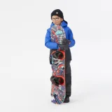 WEDZE Detská bunda SNB 500 na snowboard modrá s potlačou 6 rokov · záber 2