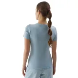 Dámské tričko s krátkým rukávem 4F TSHIRT-WSS24TTSHF1267-34S-LIGHT BLUE · záber 2