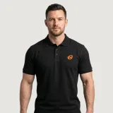 GymBeam Tričko Polo Black - Velikost: S | Barva: čierna | Hmotnost: 1 kg · záber 4