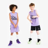 KIPSTA Detské basketbalové tielko Fast 500 fialové 8-9 r (131-140 cm) · záber 2