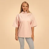 BeastPink Women‘s Bliss Oversized top Pink - Veličina: M | Boja: Roza | Težina: 0,36 g | Pakiranje: 60 · záber 3