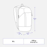 QUECHUA Turistický batoh Arpenaz 100 10 l zelený bez · záber 2