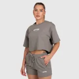 Női crop top Iron Aesthetics Heavy-Terry, szürke · záber 2