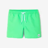DECATHLON Detské plážové šortky 100 textúrované zelené 5-6 r (113-122 cm) · záber 1