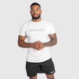Pánské fitness tričko Iron Aesthetics Glam, bílé · záber 5