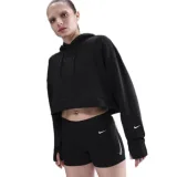 Dámska tréningová mikina s kapucňou NIKE PRO W NP TF FLC HOODIE GG GRX BLACK WHITE · záber 1