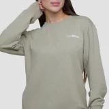 GymBeam Dámská mikina Agile Longline Sage - Velikost: M | Barva: Zelená | Hmotnost: 0,642 kg · záber 2