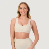 Спортен сутиен NEO Almond - GymBeam - Размер: XS | Цвят: béžová | Тегло: 0,09 g | Опаковка: 120 · záber 1