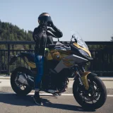 Dámske kožené moto rukavice W-TEC Perchta Farba čierna, · záber 5