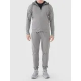 Pánska tréningová mikina so zipsom 4F SWEATSHIRT FNK M631-25M-GREY MELANGE · záber 4