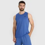 Pánský tréninkový tank top rychleschnoucí - modrý · záber 1