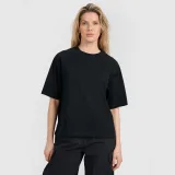 Dámské oversize hladké tričko - černé · záber 1