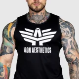 Športové tielko Iron Aesthetics Get Fit, čierne · záber 4