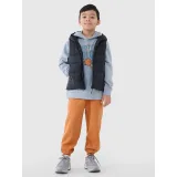 Chlapecká vesta s kapucí 4F JUNIOR VEST JACKET-JWSS25TVJAM169-20S-BLACK · záber 5