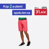 INESIS Pánske bavlnené golfové chino šortky MW500 ríbezľové 2XL · záber 1