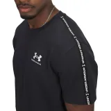 Pánské tričko s krátkým rukávem UNDER ARMOUR UA Icon HWT Tee Taping-BLK · záber 2