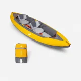 DECATHLON Nafukovací kajak Tribord 100+ 2-miestny žltý bez · záber 1
