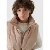 Dámská vesta 4F VEST JACKET-WAW24TVJAF135-83S-BEIGE · záber 4