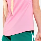 DECATHLON Dievčenské priedušné tričko na cvičenie ružové 7-8 r (123-130 cm) · záber 2