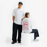 DECATHLON Tričko Elementals s potlačou unisex biele L · záber 2
