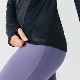 KALENJI Dámske bežecké tričko dlhý rukáv Kiprun Run 100 Dry priedušné čierne L-XL · záber 2