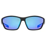 Cyklistické okuliare UVEX brýle Sportstyle 806 Black Matt Mirror Blue · záber 3