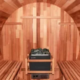 Finska sudová sauna inSPORTline Viduor 600 - cédrové drevo Variant s elektrickými 6 kW kachlami · záber 5