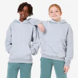 DECATHLON Unisex detská oversize mikina s kapucňou sivá 10-11 r (141-150 cm) · záber 1