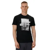 Pánské tričko s krátkým rukávem 4F TSHIRT M2660-20S-DEEP BLACK · záber 1