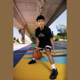 TARMAK Unisex basketbalové tričko TS 900 NBA Lakers čierne XS · záber 2
