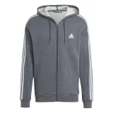 ADIDAS Pánska mikina na fitnes s kapucňou sivá S · záber 2
