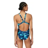 Női egyrészes fürdőruhák NIKE SWIM Hydrastrong Asteroid Swoosh GREEN ABYSS · záber 2
