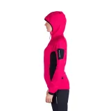 Dámská turistická mikina se zipem NORTHFINDER MARCELLA-577cherryblack · záber 2
