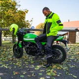 Pánska letná moto bunda W-TEC Fonteller Farba Yellow-Grey, · záber 4