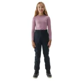 Dívčí lyžařské softshellové kalhoty 4F JUNIOR TROUSERS FNK-JAW23TFTRF355-21S-BLACK · záber 1
