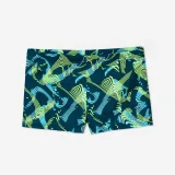 DECATHLON Chlapčenské boxerkové plavky Fiti Vib žlté 8-9 r (131-140 cm) · záber 2