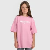 T-shirt regular s potiskem dívčí - růžový · záber 1