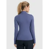 Dámské termo tričko s dlouhým rukávem a s polovičním zipem 4F BRUSHED UNDERWEAR F098-WAW25UBRUF098-32S-DENIM · záber 5