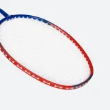 KUIKMA Detská bedmintonová raketa BR100 hliníková 90 g modro-červená bez · záber 2