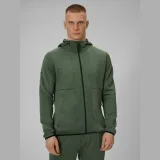 Pánská regular rychleschnoucí tréninková mikina - khaki · záber 1