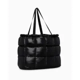 Dámska taška cez rameno NIKE Puffle Tote Bag 2.0 black iron grey black · záber 3
